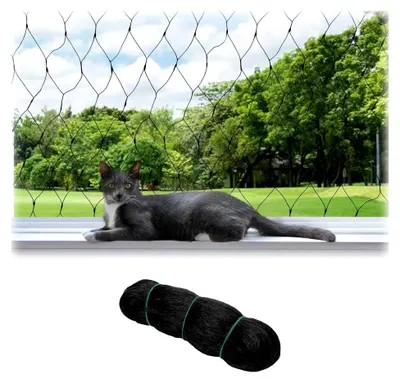 Produktbild von 4 x 10 m Katzennetz für Balkon ohne Bohren