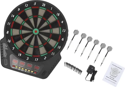 Immagine prodotto di Lavagna elettronica per freccette, 27 modalità di gioco, supporta 16 giocatori, nero