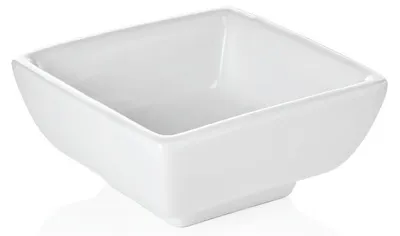Produktbild von 60x Mini Schale eckig 100 ml weiß, Porzellan