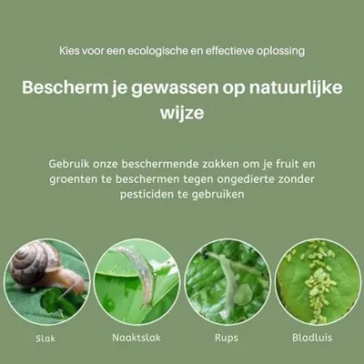 Schutzbeutel für Obst und Gemüse - Organza mit Kordelzug für natürlichen Schutz gegen Schädlinge
