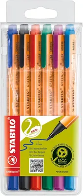 Obrázek produktu pro STABILO Viltpen - GREENpoint - Sada 6 fixů