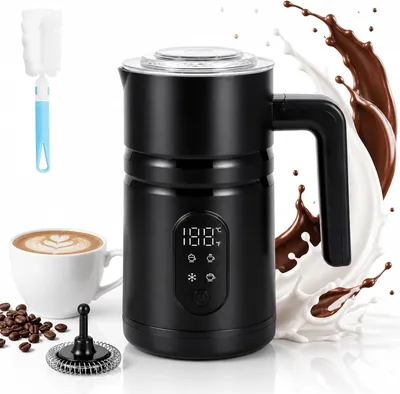 Milchaufschäumer 5-in-1, 400 W, 590 ml, Edelstahl, Antihaft