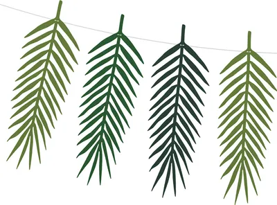 Produktbild von Aloha Girlande - Tropische Palmenblätter