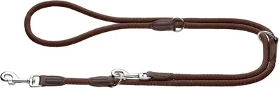 Produktbild von HUNTER Verstellbare Hundeführleine FREESTYLE, Farbe: braun, robust & wetterfest,