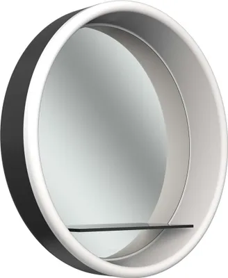 Produktbild von Schneider LUNE D2W Lichtspiegel, rund, rundum LED-Beleuchtung, Durchmesser 733mm, mit Ablage, 211.074.01.41