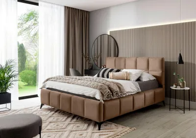 Obrázek produktu pro Čalouněná postel 180x200 MENVORA - béžová