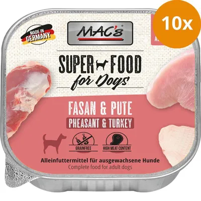 Image de MACs Dog Faisan & Dinde 150gx10