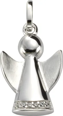 Produktbild von F Anhänger 925 Silber Engel Zirkonia weiß