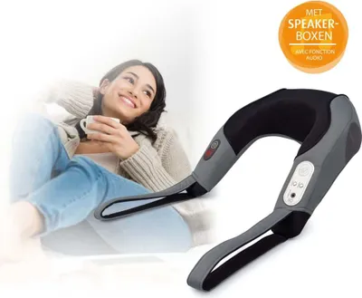 Produktbild von Medisana Nacken-Massagegerät mit Lautsprechern NM A90 Schwarz und Grau