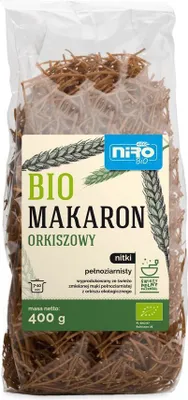 Zdjęcie produktu dla MAKARON (ORKISZOWY RAZOWY) NITKI400 g - NIRO