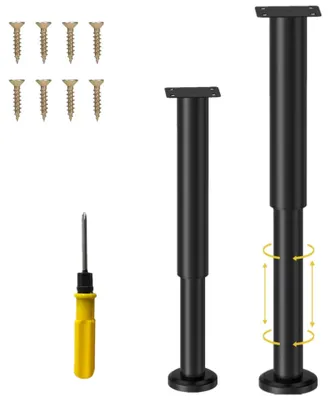 Produktbild von Solidchoice – Set mit 2 verstellbaren Metallmöbelbeinen
