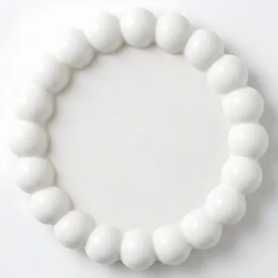 Immagine prodotto di Vassoio Decorativo Perla Bianco - Eleganza Artigianale NOBAMO KP41068