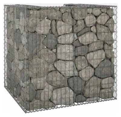 Produktbild von Gabionenwand für Mülltonne aus verzinktem Stahl 110x100x110cm