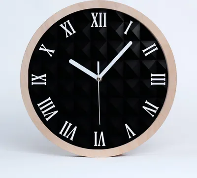 Produktbild von Holzuhr 20fi cm wanduhr - weiße Spitzen - Abstraktion Hintergrund
