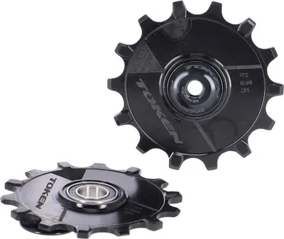 Obrázok produktu pre TOKEN sada zadných kladiek prehadzovača MTB Skinny Fat, pre Sram & Shim. 11s MTB 12/12T, čierna (1 sada)