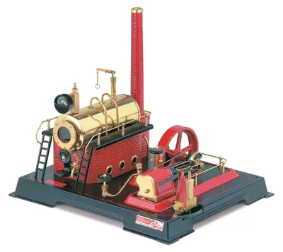 Produktbild von Wilesco Dampfmaschine D 21, Trockenbrennstoff, 500 cm³ Kessel, Sockel 350x290 mm, Sammlerartikel