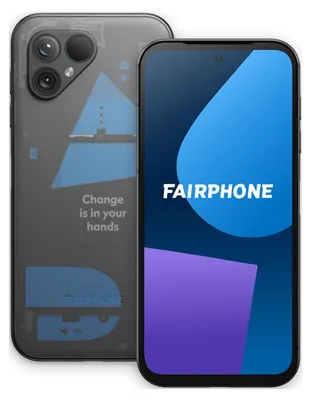 Immagine prodotto di Fairphone 5 - Smartphone 5G - Dual-SIM - RAM 8GB / Memoria interna 256GB - Slot microSD - Display OLED - 6,46" - 2700 x 1224 pixel (90 Hz) - 2 x fotocamera posteriore 50 MP, 50 MP - fotocamera anteriore 50 MP - trasparente (F5FPHN-2TL-EU1)