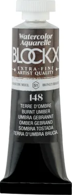 Produktbild von Blockx 3x Aquarellfarbe, Umbra gebrannt - Tube 15ml - Umbra 44148BXC