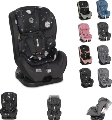 Produktbild von Lorelli Kindersitz MERCURY Gruppe 0+/1/2/3 (0-36 kg) verstellbare, von 0 Monate bis 12 Jahre geeignet, Position in Fahrtrichtung, Farbe: BLACK COSMOS