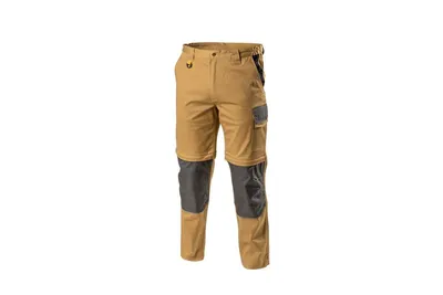 Produktbild von Arbeitshose Herren dunkelbeige/beige Gr. XL (54) Högert Technik, 97% Baumwolle/3% Elasthan, elastisch – EDGAR II Bundhose Berufsbekleidung (HT5K276-1)