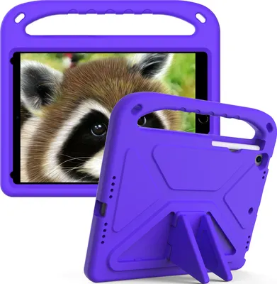 Produktbild von Hülle für iPad Air 3rd Gen 2019/iPad Pro 10,5 Zoll 2017, Leichte Stoßfeste Eva Kinder Schutzhülle mit Griff und Faltbarem Ständer Lila