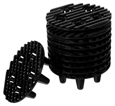 Produktbild von Blumentopf Füße für Pflanzkübel aus Kunststoff, 10 cm rund mit Abfluss für Garten und Terrasse