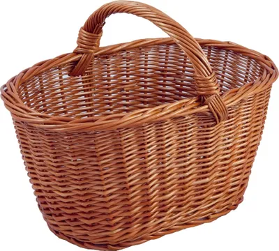 Produktbild von Einkaufskorb, Vollweide, Tragekorb, Weidenkorb, Picknickkorb, Bügelkorb,