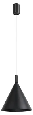 Zdjęcie produktu dla Lampa wisząca NOX 25 czarna 1xE27 15W stal 140x24.5x24.5cm Sollux Lighting