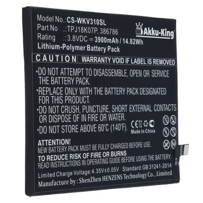 Akku fuer Wiko View 3 Pro - 3900mAh