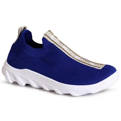 Produktbild von topschuhe24 3011 Damen Light Slipper Plateau Sneaker, Farbe:Blau, Größe:37 EU