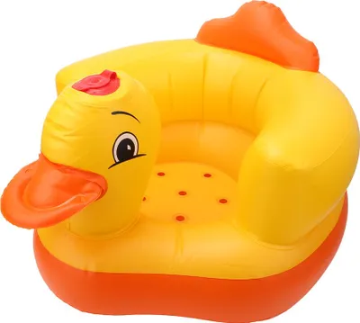 Produktbild von Gelbe Ente aufblasbare Babystuhlsofa Badehocker Sicherheitssitz 60 kg Lagerkapazitätsboden