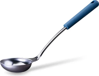 Produktbild von Fackelmann Schöpflöffel Essential aus Edelstahl  Ideal für Suppen und Eintöpfe, spülmaschinengeeignet, 32,5 cm