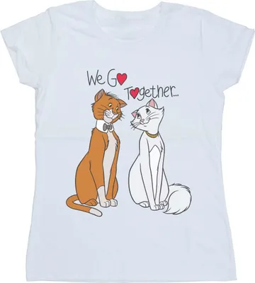 Produktbild von Disney - "The Aristocats We Go Together" T-Shirt für Damen BI16414 (M) (Weiß)