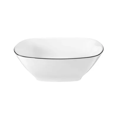 Produktbild von Seltmann Weiden Lido Dessertschale Eckig, Schale, Schüssel, Porzellan, Black Line, 15 x 15 cm, 001.755570