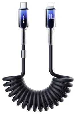 Zdjęcie produktu dla JOYROOM S-A43 C-L, 1,5 m, Lightning, USB C, Męska, Męska, Czarny
