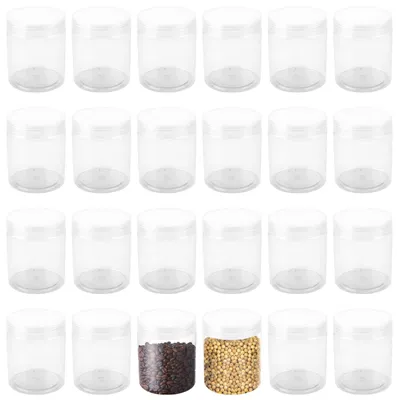 24er-Set 250 ml durchsichtige Plastikdosen mit Deckel, luftdicht