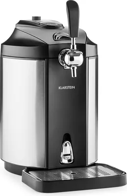 Image de Klarstein Skal - tireuse à bière universelle avec refroidisseur intégré, refroidissement à 2-12 °C, 5 litres, système thermoélectrique, 38 dB, gris argenté