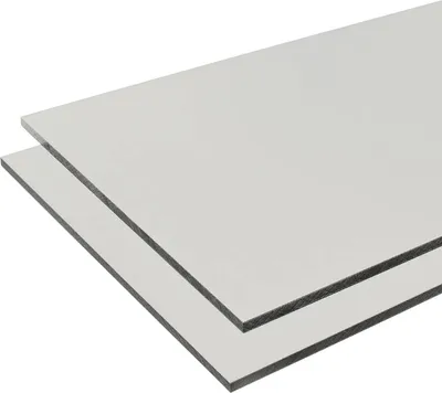 Produktbild von 120 x 20cm, HPL Platte in Lichtgrau RAL 7035 (8mm Stärke) | HPL Platte wetterfest, Fassadenplatte, Balkonplatte, Schichtstoffplatten, Tischplatte | in 6mm, 8mm | VERSCHIEDENE FORMATE |   GERMANY