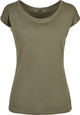 Image de Build Your Brand - T-shirt grande ouverture pour femme RW8369 (S) (Olive)