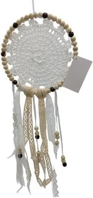 Produktbild von Traumfänger, dekorativer Wandanhänger im Boho-Stil, Baumwollfaden 15x45cm