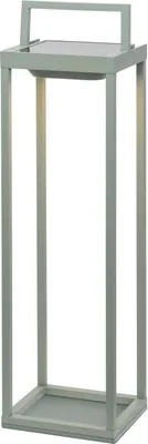 Immagine prodotto di Zafferano - Lanterna Home solar 2 a led 56,4cm - Lampada da parete e da tavolo 2W con batteria e sensore crepuscolare - Verde Salvia