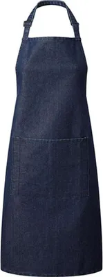 Immagine prodotto di Premier Workwear PR154 | Colours Grembiule con tasca - 72 x 86 cm - Lavabile fino a 60 - Colore: Indigo Denim - Dimensioni: 72 x 86 cm