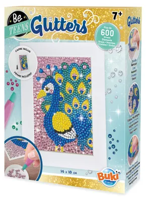 Image de Paon scintillant - Set créatif avec 600 perles