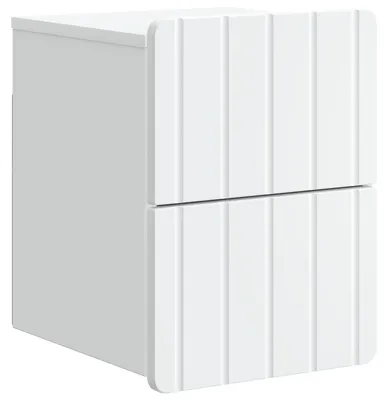 Image de Cabinet de chevet mural avec tiroir Blanc 33 x 34,5 x 43 cm