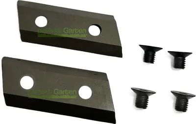 Image de 2X lame de broyeur lame 75x30mm trous 9mm, distance entre les trous 35mm, tranchant 65mm