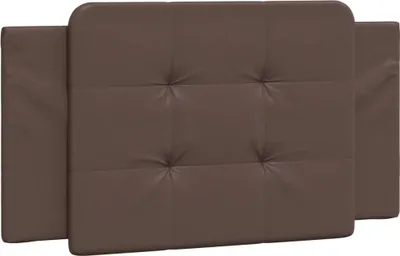 Image de vidaXL Coussin de tête de lit "Zadar" brun 100 cm similicuir