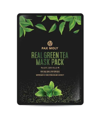 Zdjęcie produktu dla Pax Moly Real Green Tea Mask Pack 25ml - Maska w płachcie łagodząca z ekstraktem z zielonej herbaty
