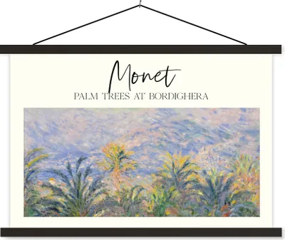 Produktbild von MuchoWow® Textilposter Monet - Kunst - Alte Meister 120x80 cm mit schwarzem Rahmen - Wanddeko