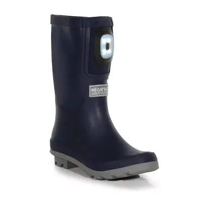 Produktbild von Regatta - Kinder Gummistiefel "Fairweather Shine Brite", Leicht RG8473 (28 EU) (Marineblau/Sturmgrau)