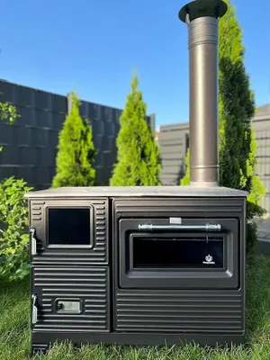 Produktbild von Outdoor-Küchenofen Terrassenofen Kuzine Soba/Gartenküche Holzofen Ofen mit Holz Holzkohle